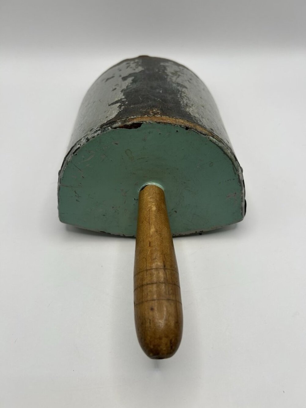 Primitive Galvanized Metal Coal Ash Feed Grain Scoop Wood Handle Vintage - Picture 8 of 16